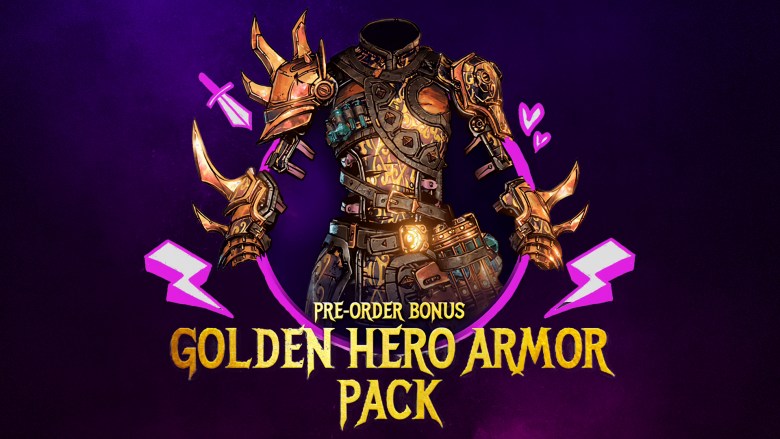 Tiny Tina's Wonderlands - Golden Hero Armor Pack EU Epic Games CD Key [$ 1.34]