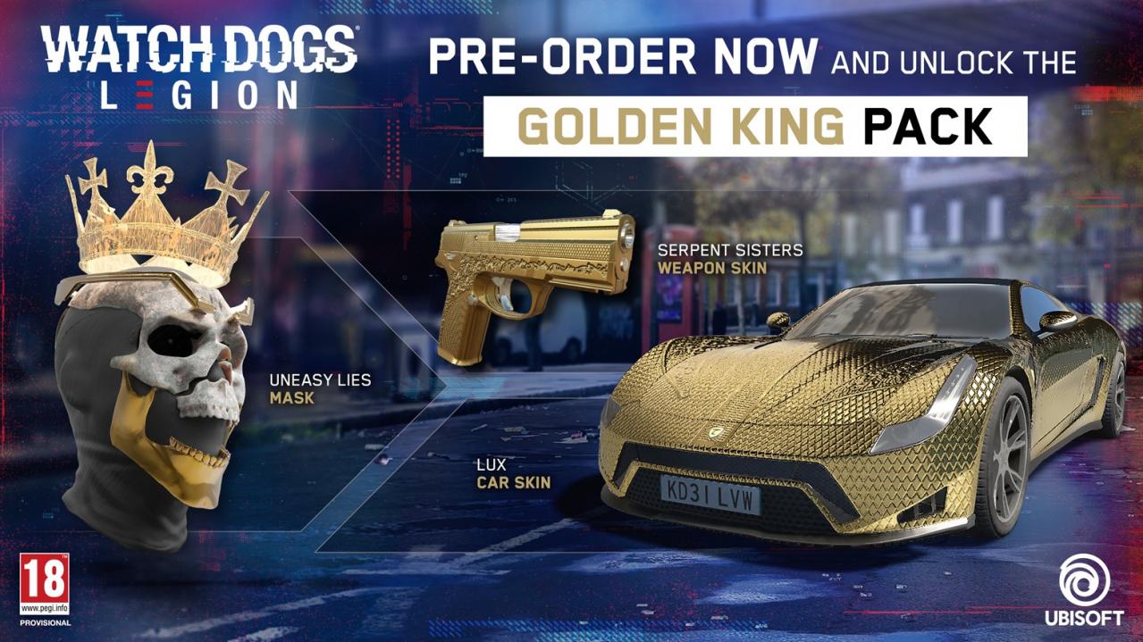Watch Dogs: Legion - Golden King Pack DLC EU Xbox Series X|S CD Key [$ 1.36]