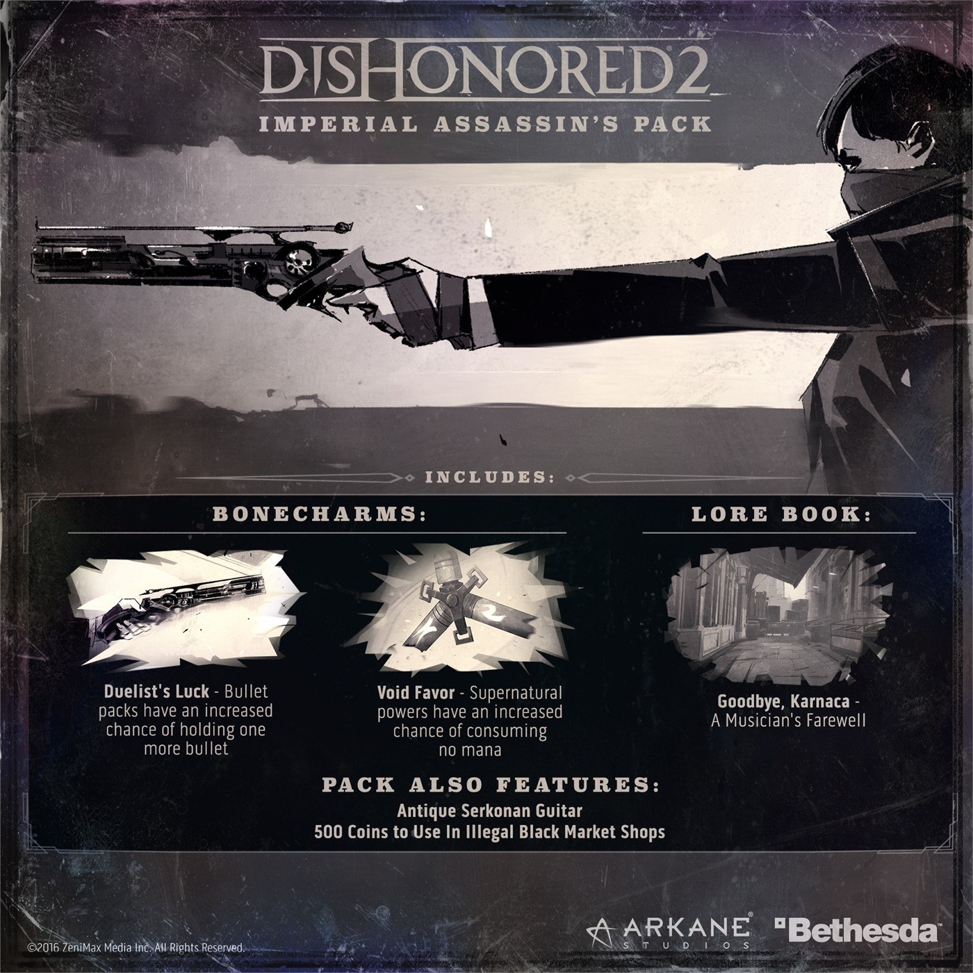 Dishonored 2 - Imperial Assassin's DLC EU Steam CD Key [$ 0.8]