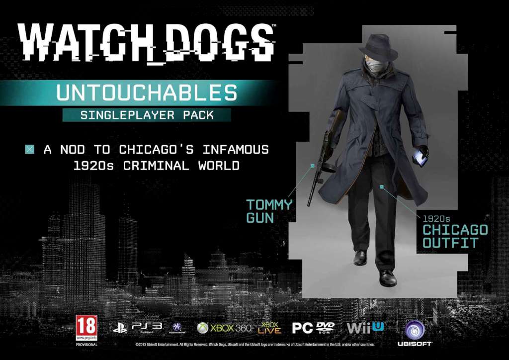 Watch Dogs - Untouchables, Club Justice and Cyberpunk Packs DLC EU Ubisoft Connect CD Key [$ 1.57]