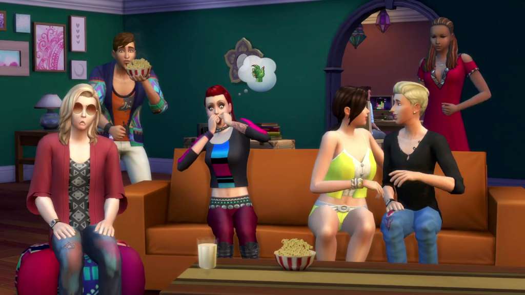 The Sims 4 - Movie Hangout Stuff DLC EU Origin CD Key [$ 9.41]