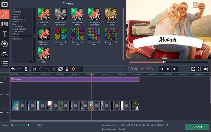Movavi Video Editor 15 Key (Lifetime / 1 PC) [$ 18.43]
