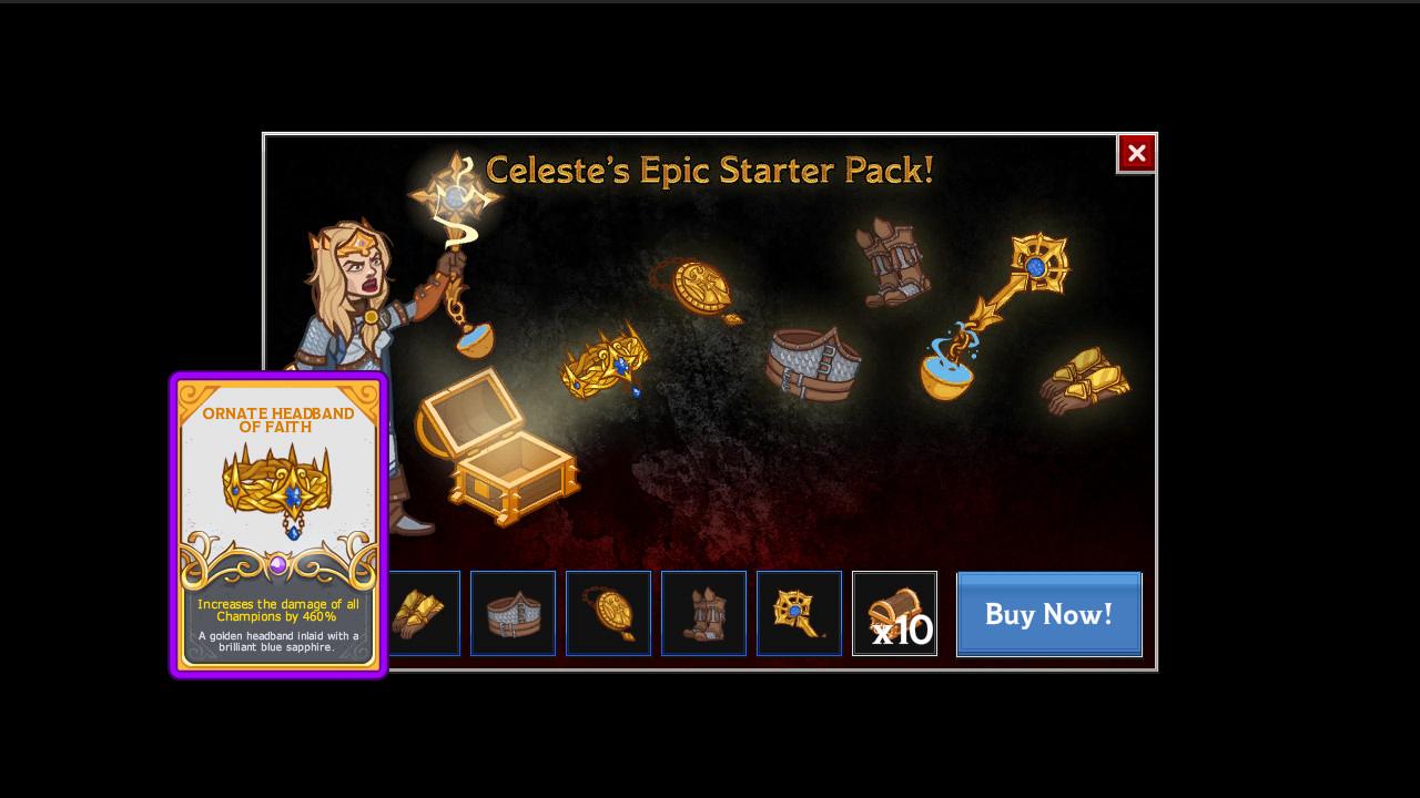 Idle Champions of the Forgotten Realms - Celeste's Starter Pack DLC Steam CD Key [$ 0.43]