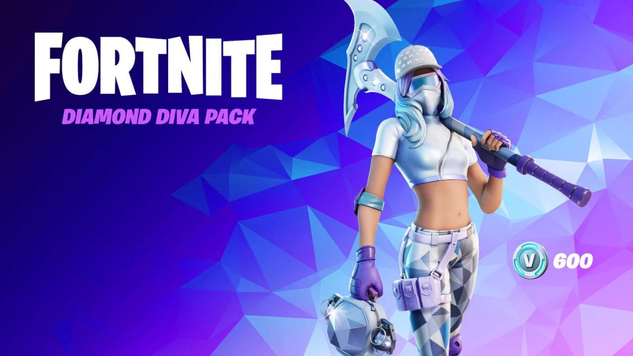 Fortnite - The Diamond Diva Pack DLC EU XBOX One / Xbox Series X|S CD Key [$ 260.13]
