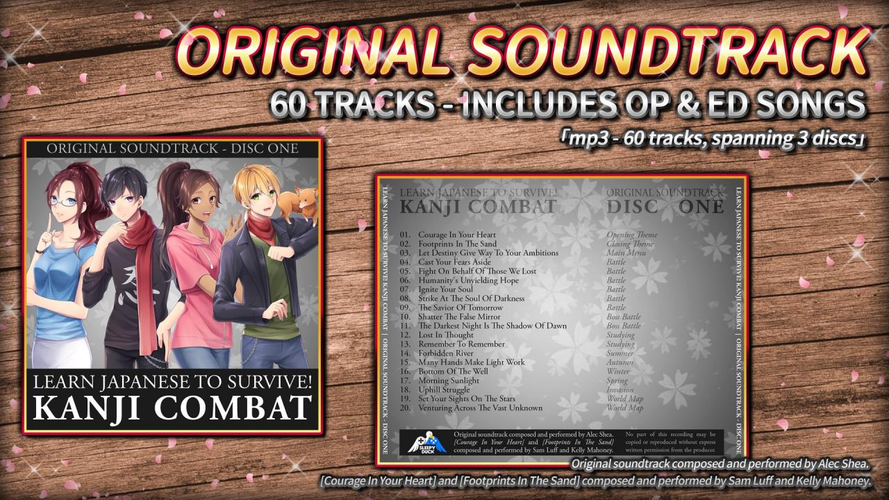 Learn Japanese To Survive! Kanji Combat - Original Soundtrack DLC Steam CD Key [$ 0.32]