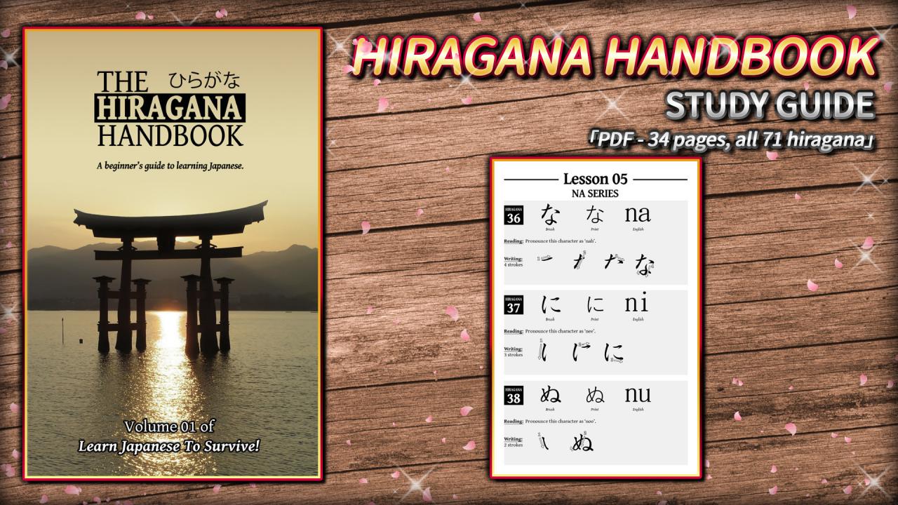 Learn Japanese To Survive! Hiragana Battle - Study Guide DLC Steam CD Key [$ 1.8]