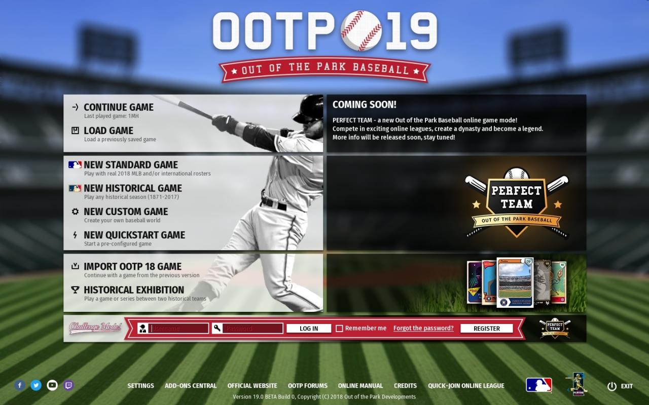 Out of the Park Baseball 19 Steam CD Key [$ 135.58]