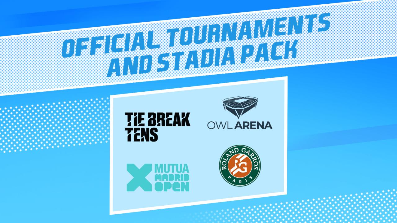 Tennis World Tour 2 - Official Tournaments and Stadia Pack DLC Steam CD Key [$ 10.16]