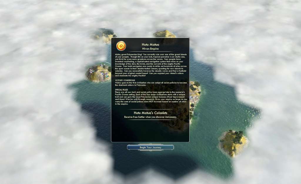 Sid Meier's Civilization V - Polynesian Civilization Pack DLC Steam CD Key [$ 2.71]