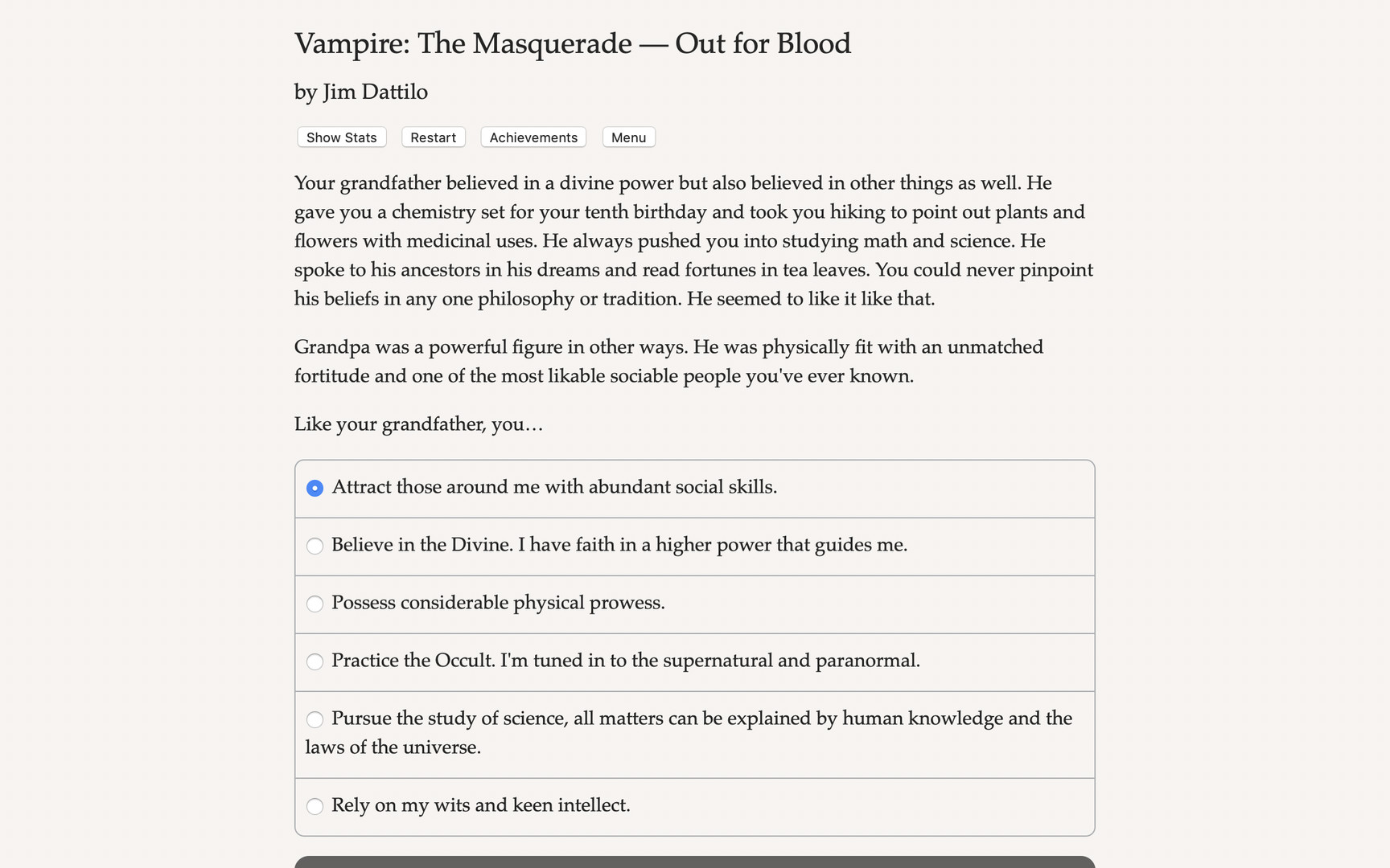 Vampire: The Masquerade - Out for Blood Steam CD Key [$ 8.36]