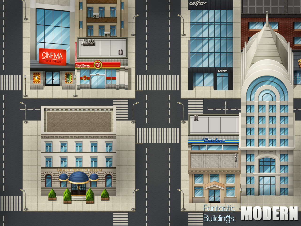 RPG Maker VX - Ace Fantastic Buildings: Modern DLC EU Steam CD Key [$ 5.07]