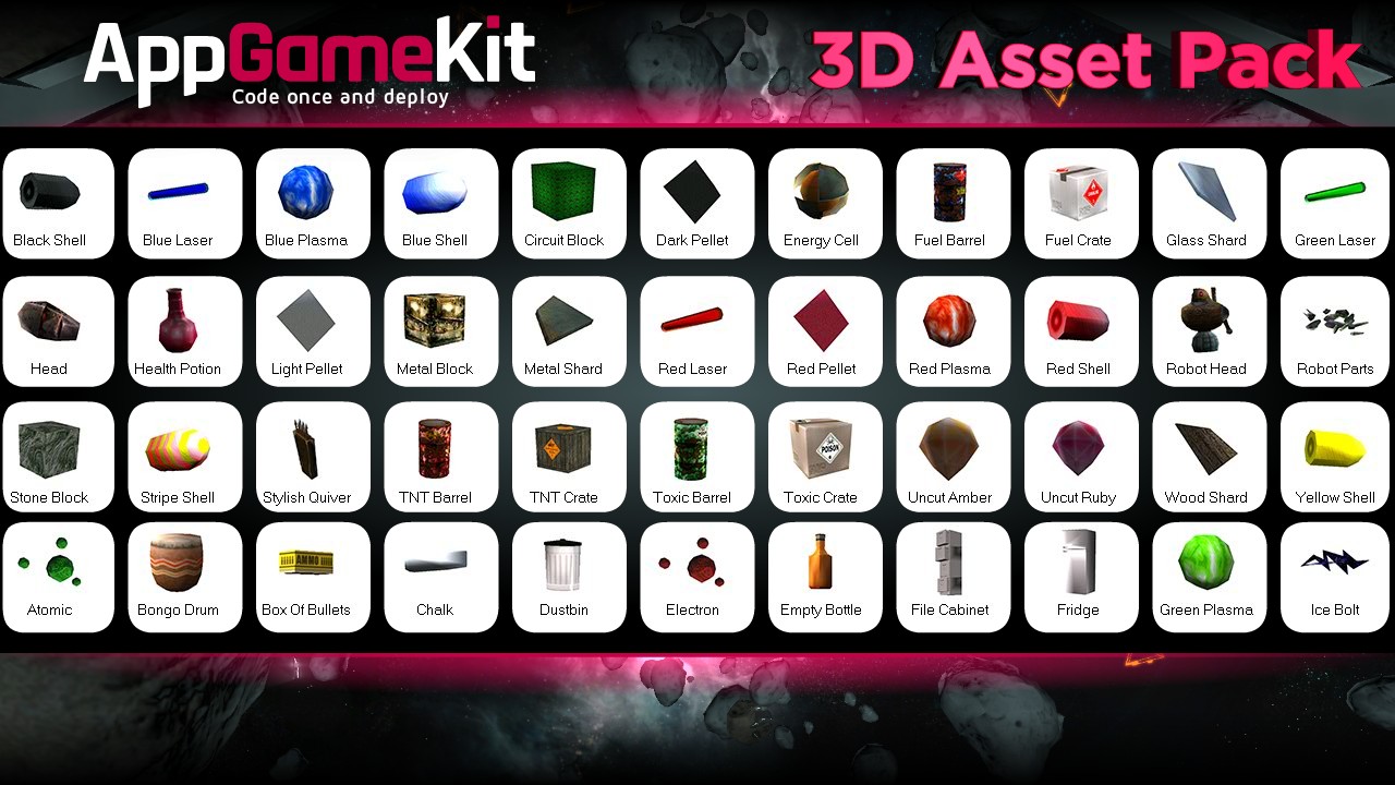 AppGameKit - 3D Asset Pack DLC Steam CD Key [$ 1.64]