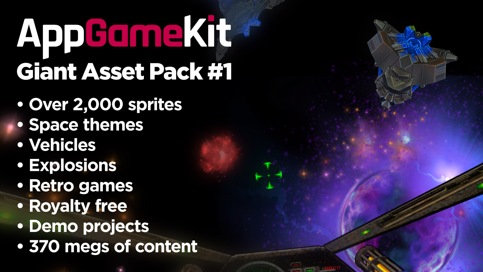 AppGameKit Classic - Giant Asset Pack 1 DLC EU Steam CD Key [$ 2.18]