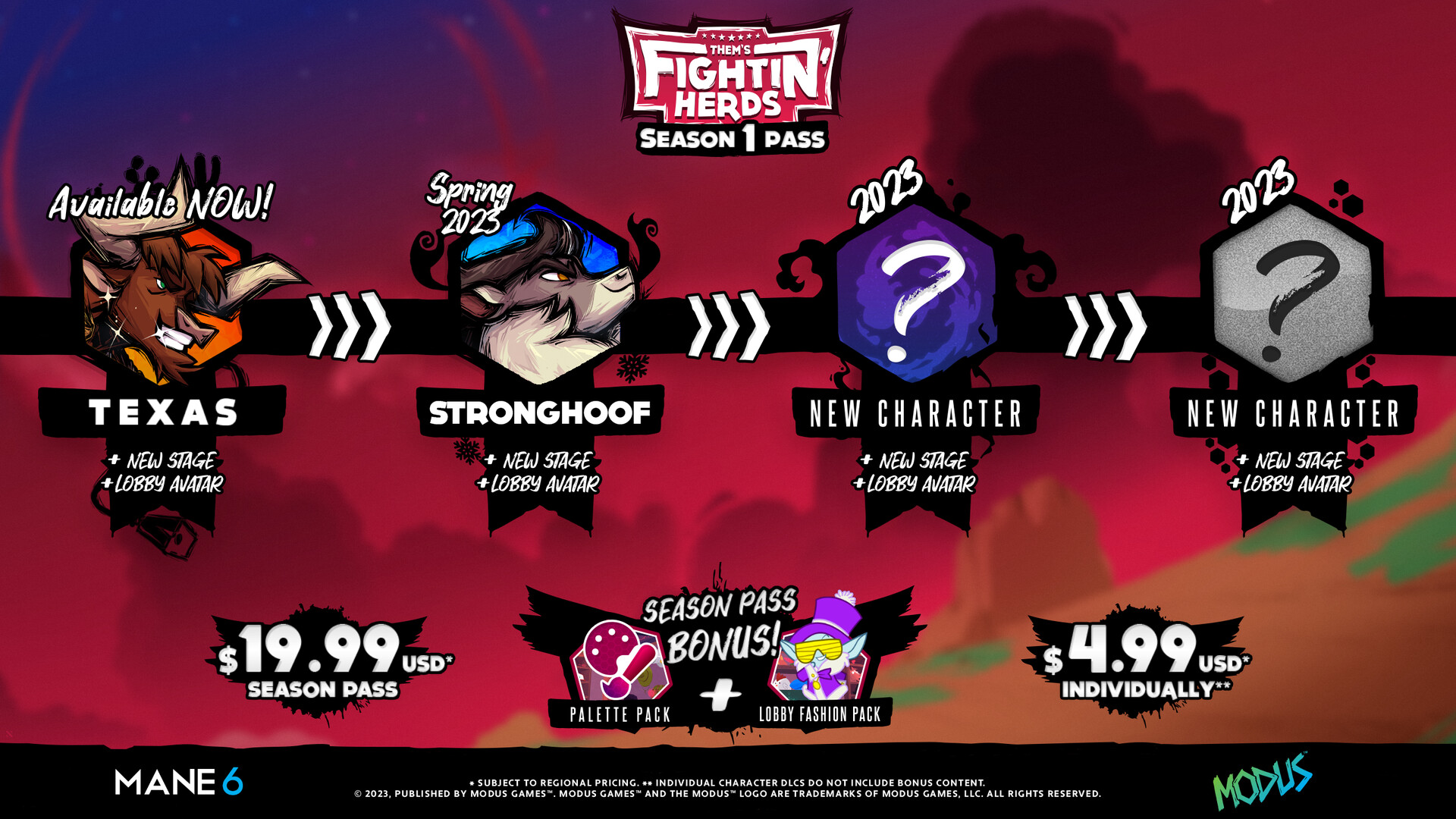 Them's Fightin' Herds - Season 1 Pass DLC Steam CD Key [$ 16.92]