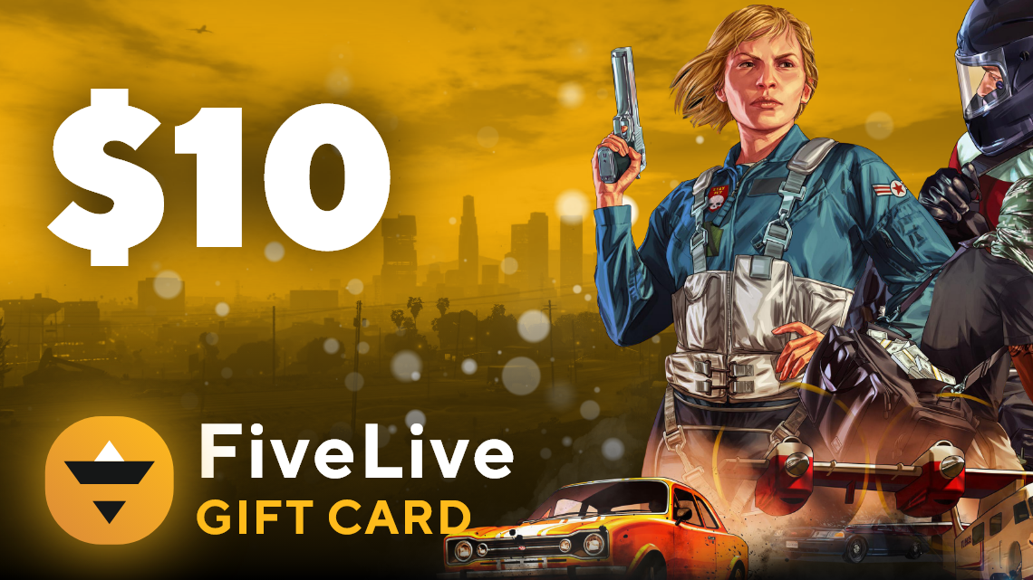 FiveLive $10 Gift Card [$ 9.94]
