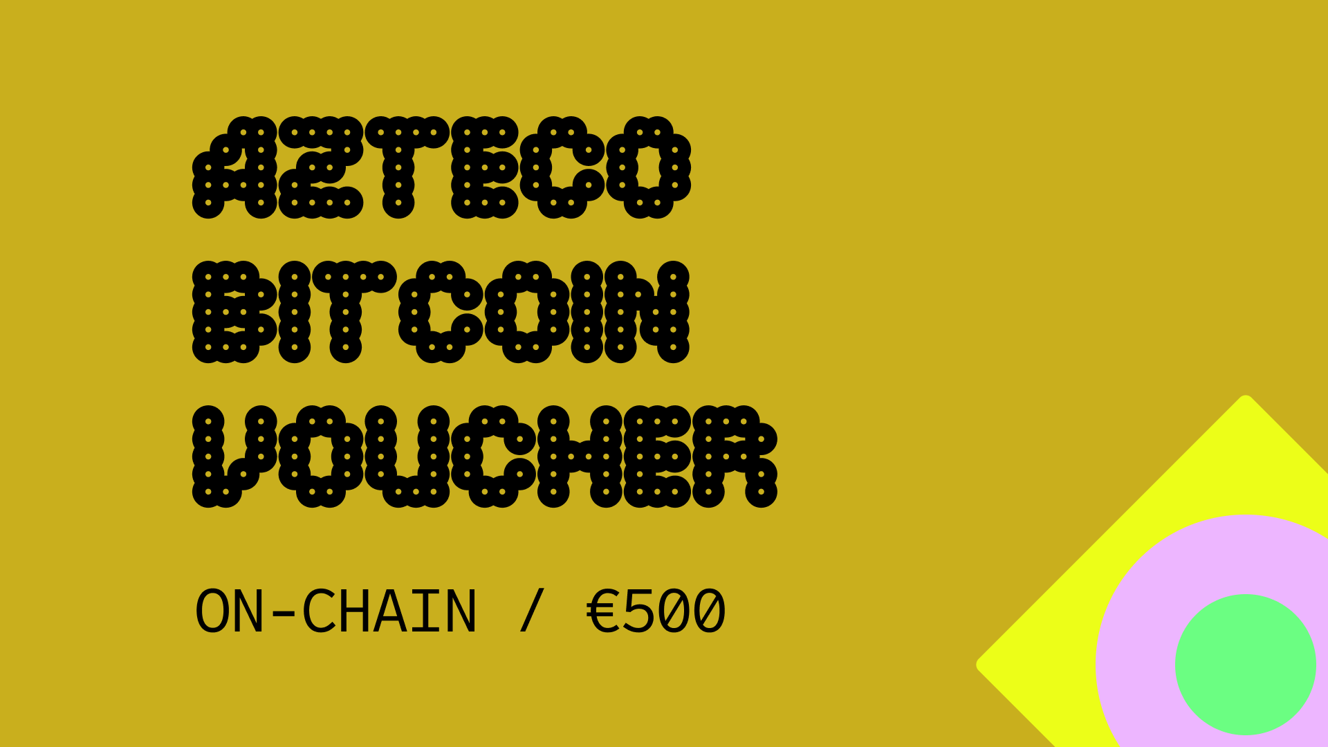 Azteco Bitcoin On-Chain €500 Voucher [$ 564.98]