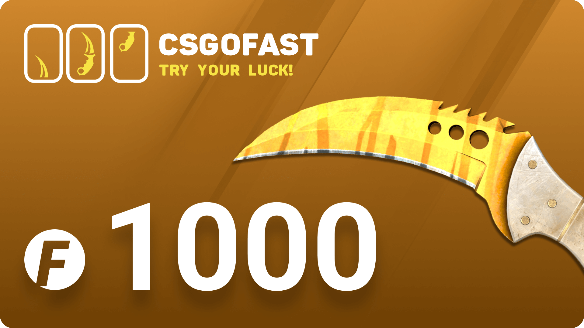 CSGOFAST 1000 Fast Coins Gift Card [$ 695.26]