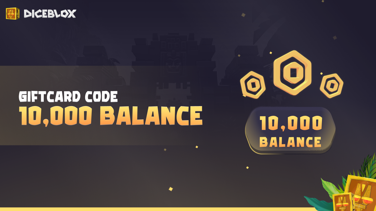 Diceblox 10.000 Balance Gift Card [$ 30.64]