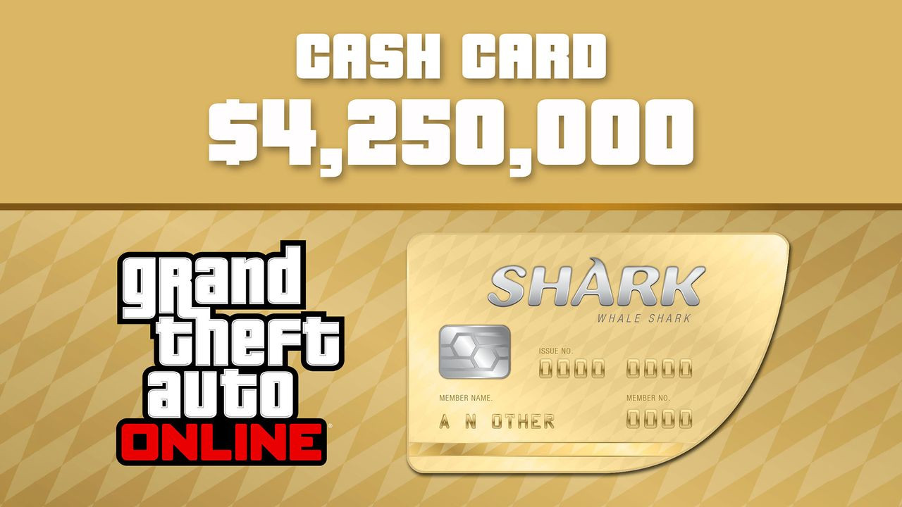 Grand Theft Auto Online - $4,250,000 The Whale Shark Cash Card PC Activation Code [$ 18.11]
