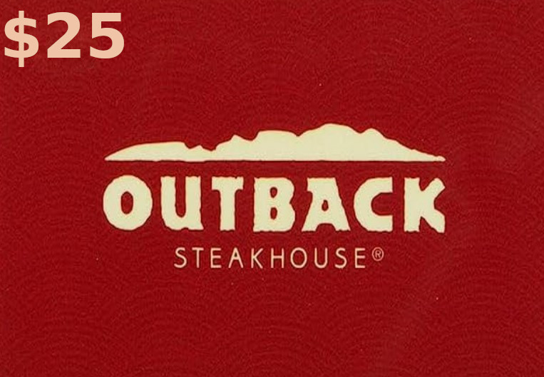 Outback Steakhouse $25 Gift Card US [$ 19.21]