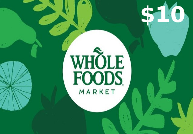 Whole Foods Market $10 Gift Card US [$ 6.78]