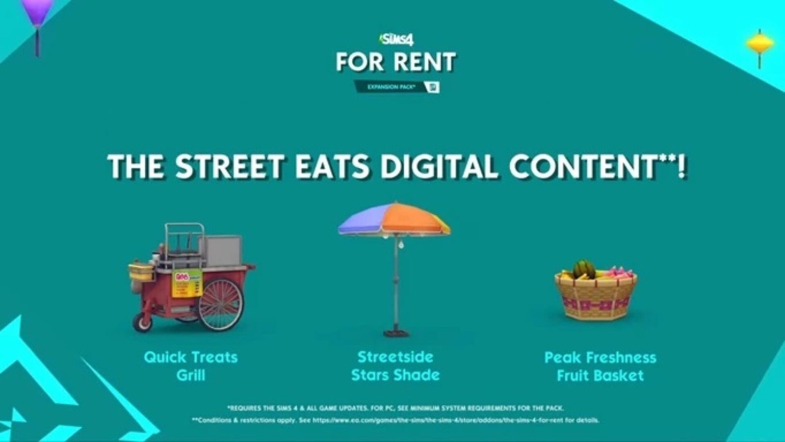 The Sims 4 - For Rent: Street Eats Digital Content DLC Origin CD Key [$ 1.57]