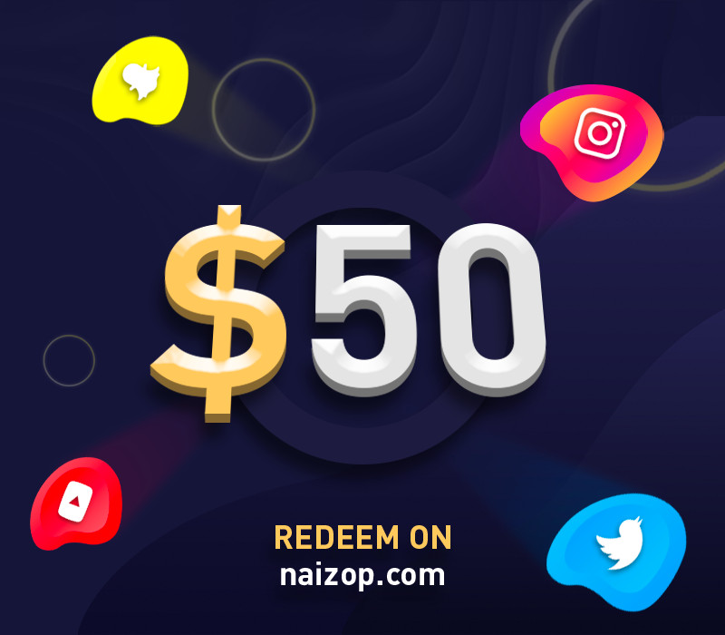 Naizop 50 USD Gift Card [$ 66.09]
