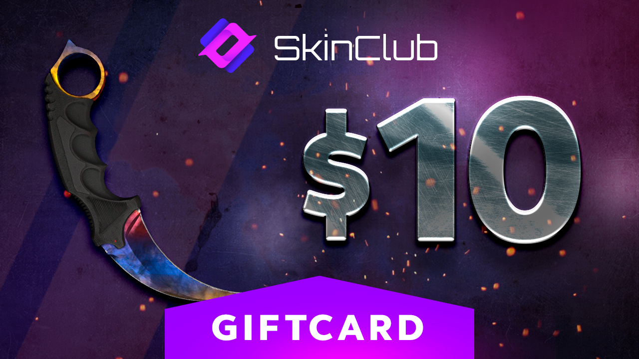 Skin.Club $10 Gift Card [$ 11.66]