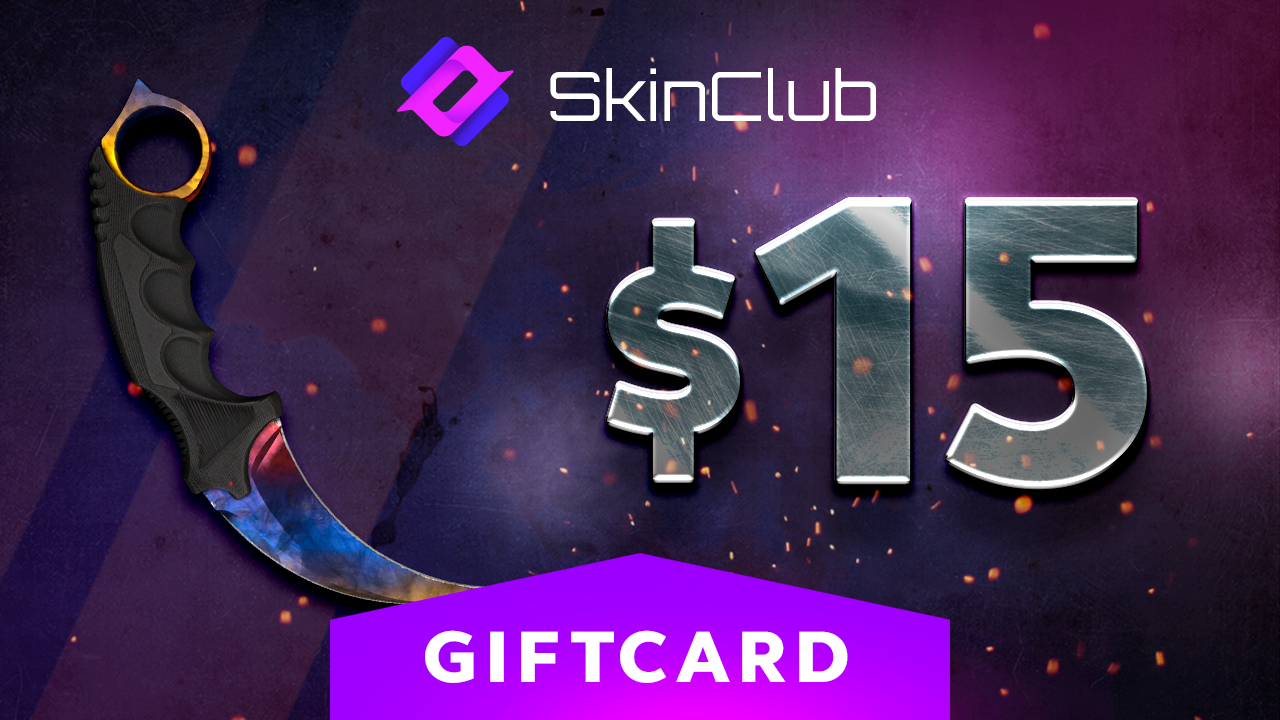 Skin.Club $15 Gift Card [$ 17.45]