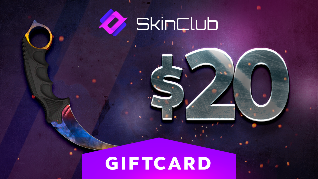 Skin.Club $20 Gift Card [$ 23.23]