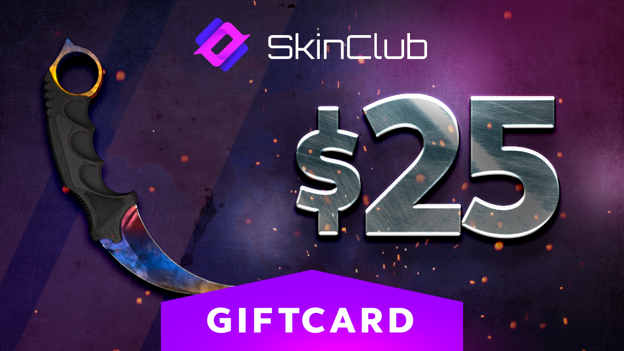 Skin.Club $25 Gift Card [$ 29.01]