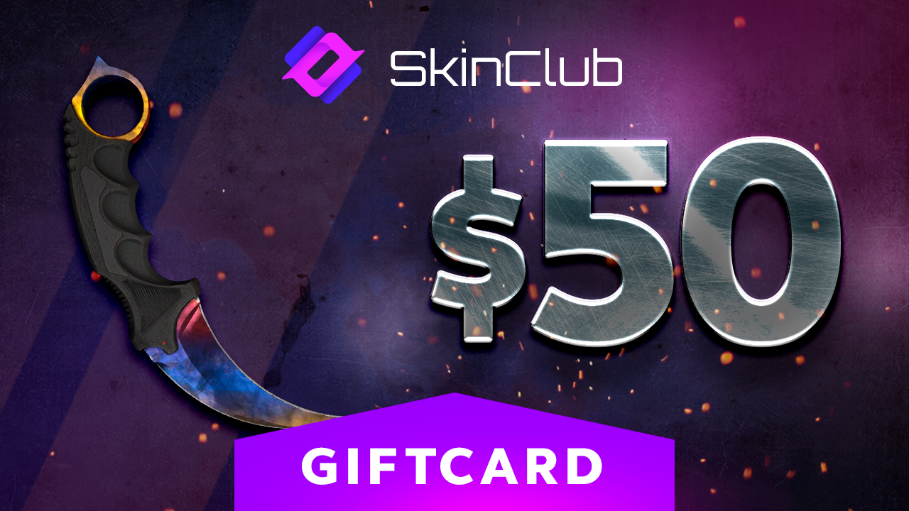 Skin.Club $50 Gift Card [$ 57.91]