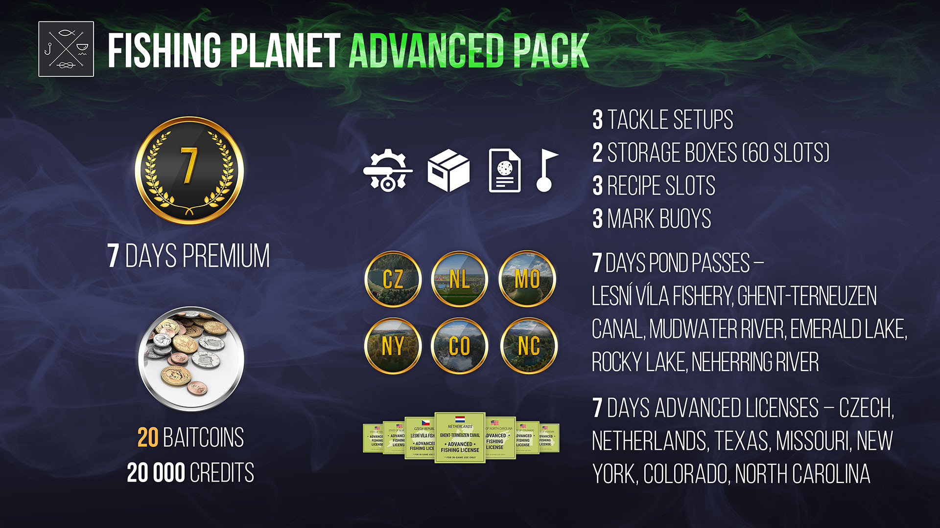 Fishing Planet - Advanced Pack DLC EU v2 Steam Altergift [$ 26.25]