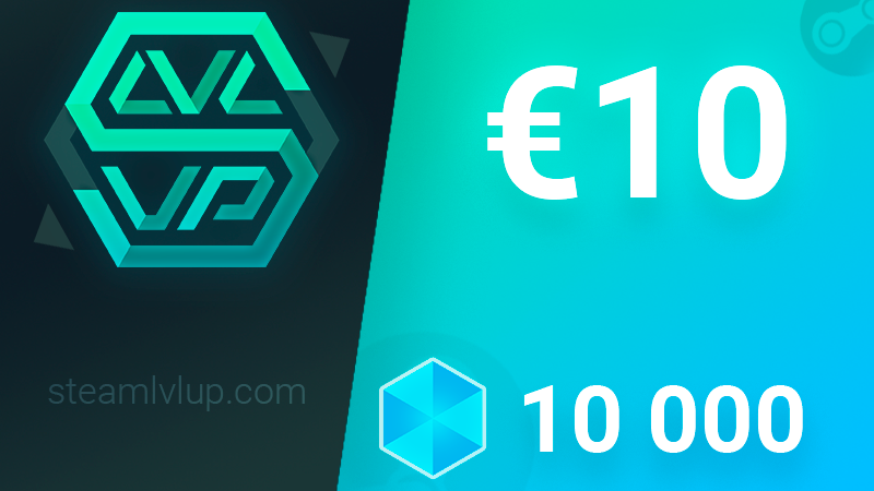 SteamlvlUP €10 Gift Code [$ 10.54]