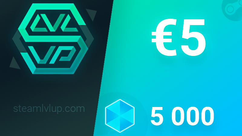 SteamlvlUP €5 Gift Code [$ 5.36]