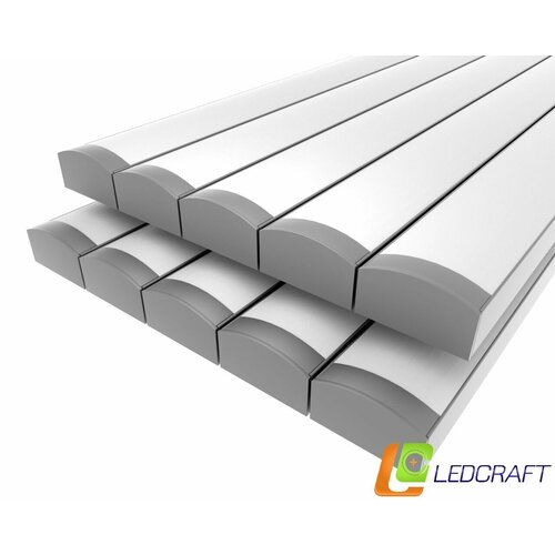 Ledcraft LC-LP0716M16-1x10Silver комплект из 10 шт серебро (1м профиль1м рассеиватель2 заглушки) фото, описание