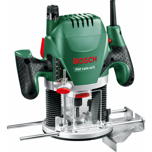 Вертикальный фрезер BOSCH POF 1400 ACE 060326C820, 1400 Вт, кейс фото, описание