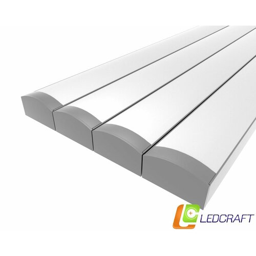 Ledcraft LC-LP0716M16-1x4Silver комплект из 4 шт серебро (1м профиль1м рассеиватель2 заглушки) фото, описание