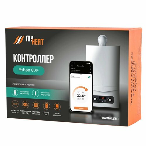 Контроллер MyHeat GO!+ GSM/Wi-Fi, радиомодуль, беспроводной датчик фото, описание