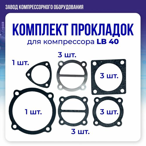 Комплект прокладок для поршневого блока LB40 фото, описание