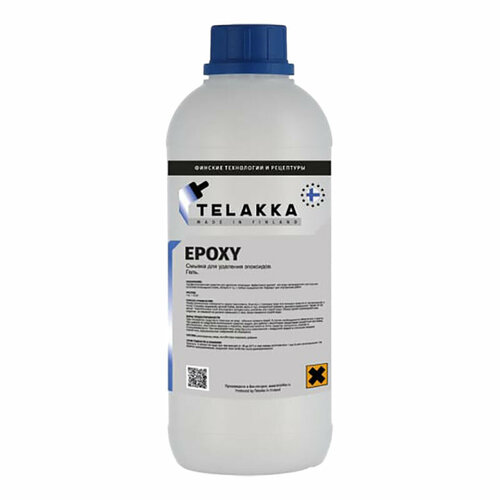 Смывка очиститель эпоксидной затирки с плитки, из швов TELAKKA EPOXY 1кг фото, описание