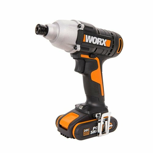 Винтоверт аккумуляторный WORX WX291 20V (170Нм) шуруповерт бесщеточный ударный, АКБ и ЗУ в комплекте фото, описание