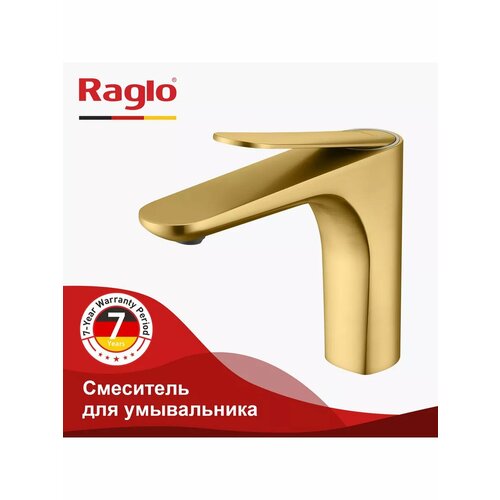 Смеситель для раковины Raglo R21.10.03 золото фото, описание