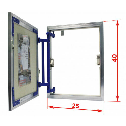 Люк под плитку Люкер с регулируемыми петлями Lyuker AL-KR 40x25 фото, описание