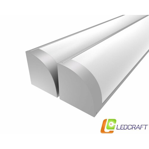 Ledcraft LC-LPU1616M20-1x2Silver комплект из 2 шт серебро (1м профиль1м рассеиватель2 заглушки2 крепежа) фото, описание