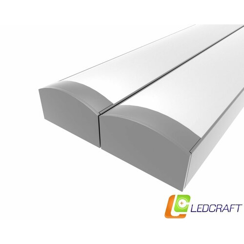 Ledcraft LC-LP0716M16-1x2Silver комплект из 2 шт серебро (1м профиль1м рассеиватель2 заглушки) фото, описание