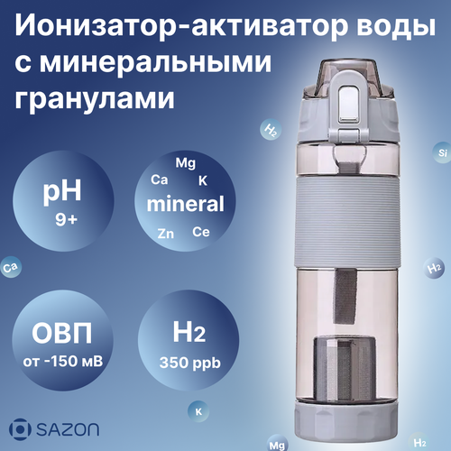 Ионизатор воды HB-B4, фильтр, щелочная вода PH антиоксидант иммуностимулятор, бутылка для воды спортивная фото, описание