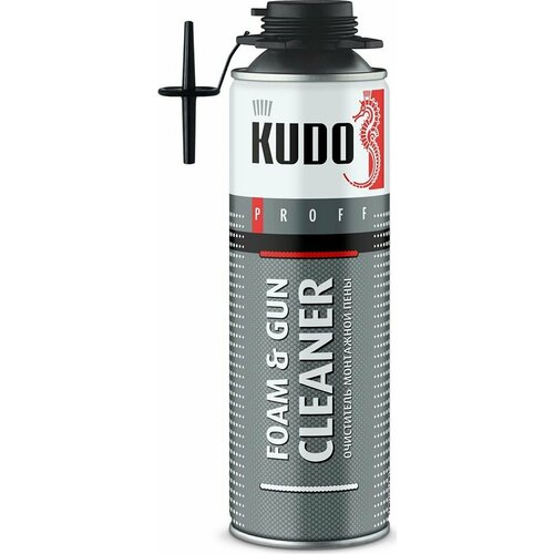 Кудо Профф очиститель монтажной пены (0,65л) / KUDO Proff Foam&Gun Cleaner очиститель монтажной пены (0,65л) фото, описание