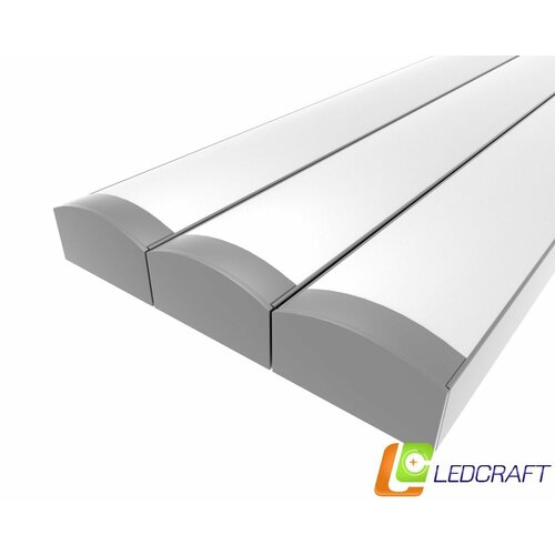 Ledcraft LC-LP0716M16-1x3Silver комплект из 3 шт серебро (1м профиль1м рассеиватель2 заглушки) фото, описание