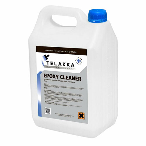 Смывка для эпоксидной затирки с плитки, из швов усиленная TELAKKA EPOXY CLEANER 5кг фото, описание